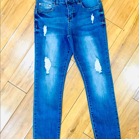 IT skinny ankle denim jeans distressed -woman’s 4 - super cute stretch s… - Picture 3 of 7